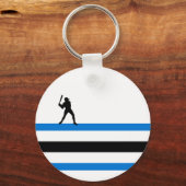 honkbal, vliegster. sleutelhanger (Voorkant)