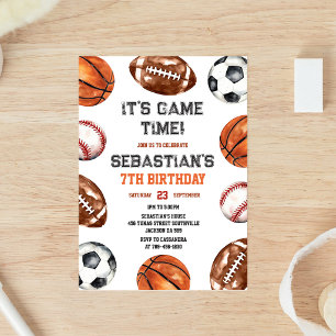 Honkbal Voetbal American Football Basketbal Sport  Kaart
