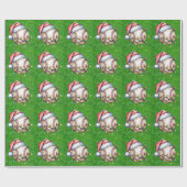 Honkbal voor Kerstmis Cadeaupapier (Vlak)