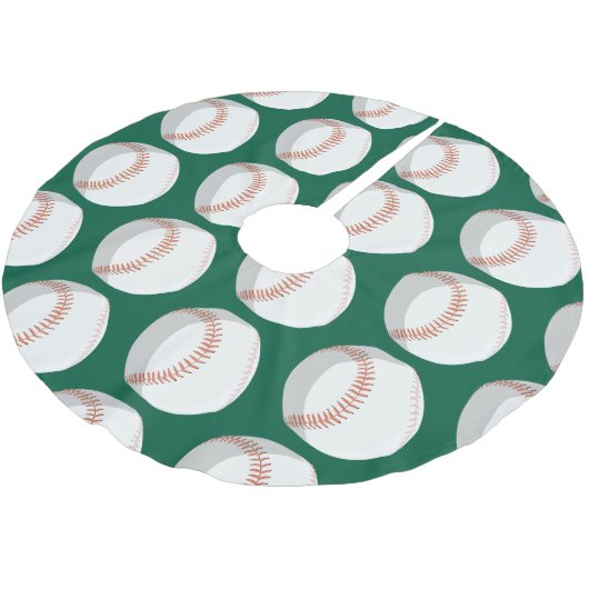 Honkbal voor Kerstmis thema Kerstboom Rok (Gekanteld)