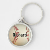honkbal voor spelers en sportliefhebbers op maat sleutelhanger (Voorkant)