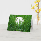 Honkbal voor Vaderdag Kaart (Gele Bloem)