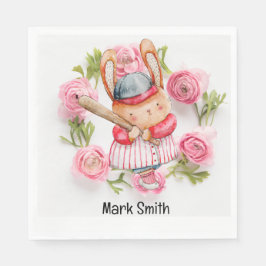 Honkbal voor Valentijnsdag Servet