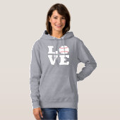 Honkbal voor vrouwen: honkbal, mam of sport hoodie (Voorkant volledig)