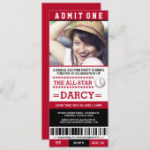 Honkbal Vrijgezellenfeest Party Uitnodigingen (Voorkant / Achterkant)