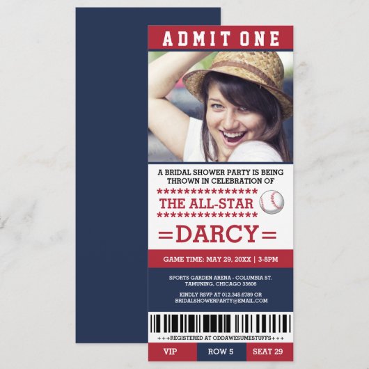 Honkbal Vrijgezellenfeest Party Uitnodigingen (Voorkant / Achterkant)