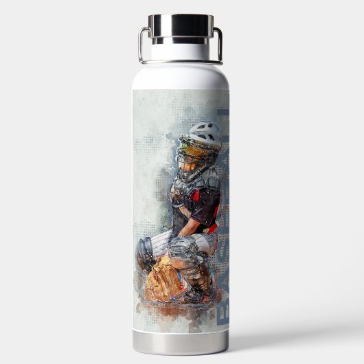Honkbal Waterfles (Achterkant)