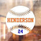 Honkbal Wedstrijd Dag Achterruit Sticker (Vel 2)