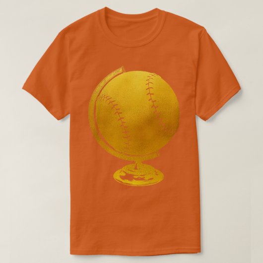 Honkbal Wereldbol T-shirt (Design voorkant)