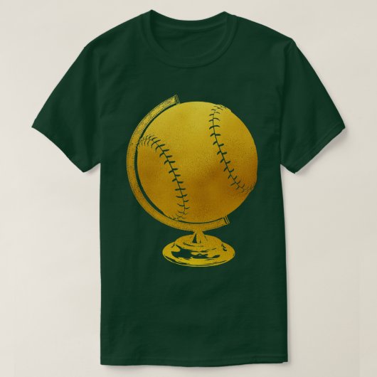 Honkbal Wereldbol T-shirt (Design voorkant)
