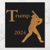 Honkbal Wijn Etiket (Enkel label)