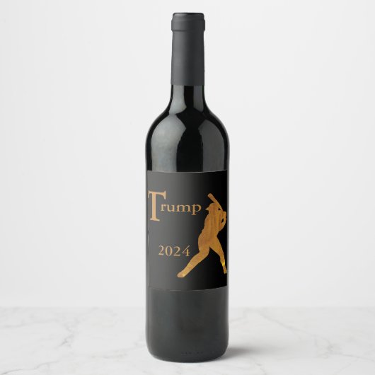 Honkbal Wijn Etiket (Voorkant)