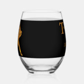 Honkbal Wijnglas Zonder Voet (Links)