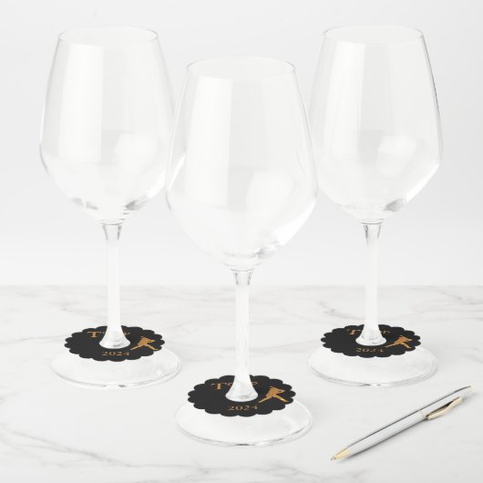 Honkbal Wijnglaslabel (Set)