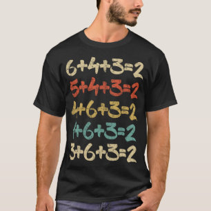 Honkbal Wiskunde Sport Gift Funny Dubbelspel Geboo T-shirt
