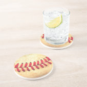  honkbal zandsteen onderzetter (Zijkant)