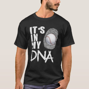 Honkbal zit in mijn DNA honkbal vader T-shirt