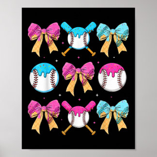 Honkbal Zus Drip Boog Ijs Drip Meisjes Spri Poster