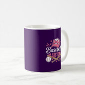 Honkbal Zus Roze Strik Koffiemok (Voorkant rechts)