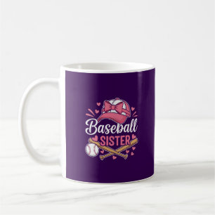 Honkbal Zus Roze Strik Koffiemok