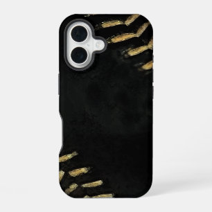 honkbal zwart iPhone 16 hoesje