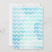 Honkbal Zwembad Party Splish Zwembad Verjaardag Kaart (Achterkant)