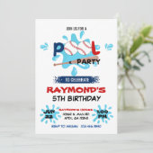 Honkbal Zwembad Party Verjaardag Kaart (Staand voorkant)