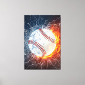 Honkbalbal Canvas Afdruk (Voorkant)