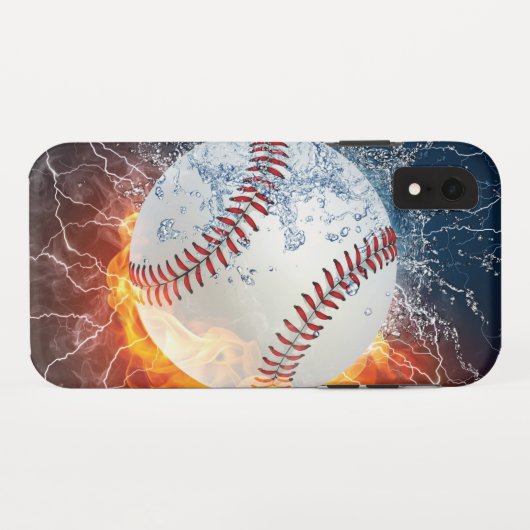 Honkbalbal Case-Mate iPhone Case (Achterkant (horizontaal))