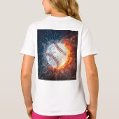 Honkbalbal T-shirt (Achterkant)