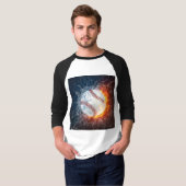 Honkbalbal T-shirt (Voorkant volledig)