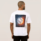 Honkbalbal T-shirt (Achterkant volledig)