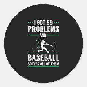 honkbalballbandje voor honkbal ronde sticker