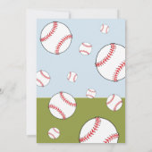 Honkbalballen Sport Foto Kinderverjaardag Bedankt  (Achterkant)