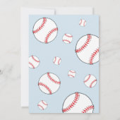 Honkbalballen Verjaardag Kinderen Bedankkaart (Achterkant)
