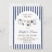Honkbalbeer Klingleiding Baby Shower Kaart (Voorkant)