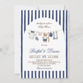 Honkbalbeer Klingleiding Baby Shower Kaart