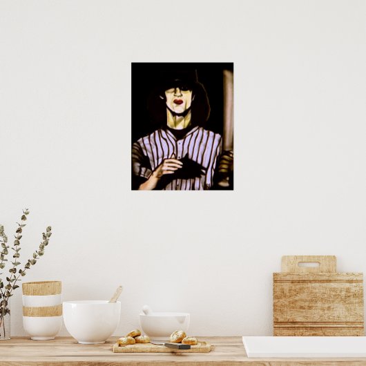 honkbalbende poster (Keuken)