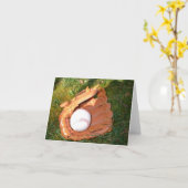 honkbalbriefkaart kaart (Gele Bloem)