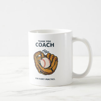 Honkbalcoach Bedankt Handschoen en Bal Koffiemok