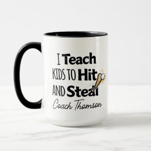 Honkbalcoach koffiemok, Cadeau voor honkbalcoach Mok