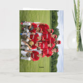 Honkbalcoach Teamnaam Foto Bedankkaart (Achterkant)