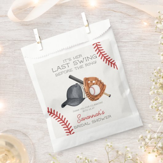 Honkbald laatste schommelslag voor de Ring Bridal  Bedankzakje (Geknipt)