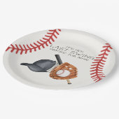 Honkbald Laatste Swing Voor de Ring Bruidsdouche Papieren Bordje (Gekanteld)