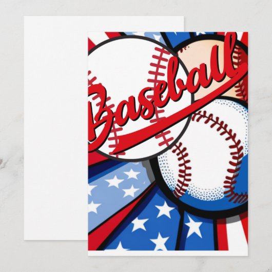 Honkbaldagen Feestdagenkaart (Voorkant / Achterkant)