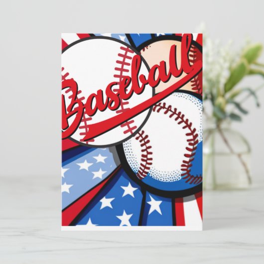 Honkbaldagen Feestdagenkaart (Staand voorkant)