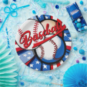 Honkbaldagen Papieren Bordje (Feest)