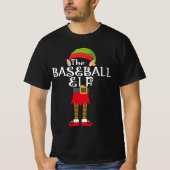 honkbalelf - correlatie kerstmis t-shirt (Voorkant)