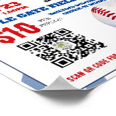 Honkbalevenement Poster (Hoek)