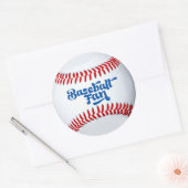 Honkbalfan-cadeausticker Ronde Sticker (Envelop)